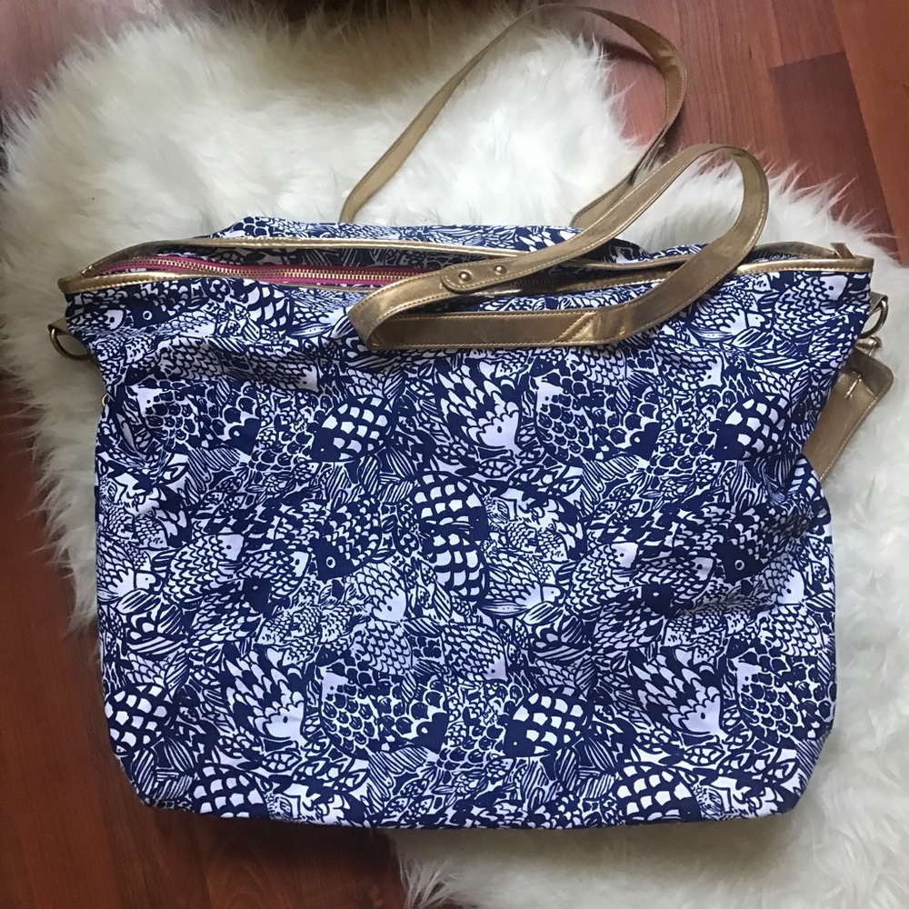 Lilly for Target Blue Gold Upstream Fish Weekender